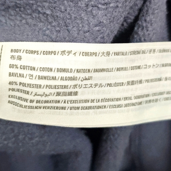 Abercrombie & Fitch Soft A&F Collection Colorblock Blue White Sweatshirt Small - Picture 5 of 7